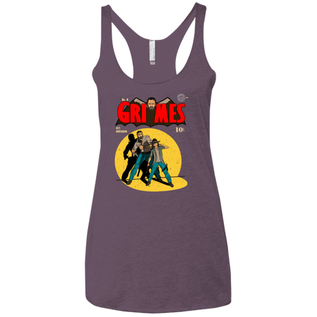 T-Shirts Vintage Purple / X-Small Grimes Women's Triblend Racerback Tank