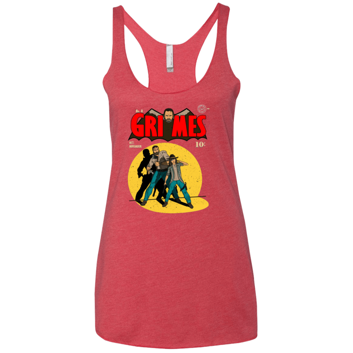 T-Shirts Vintage Red / X-Small Grimes Women's Triblend Racerback Tank