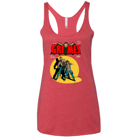 T-Shirts Vintage Red / X-Small Grimes Women's Triblend Racerback Tank