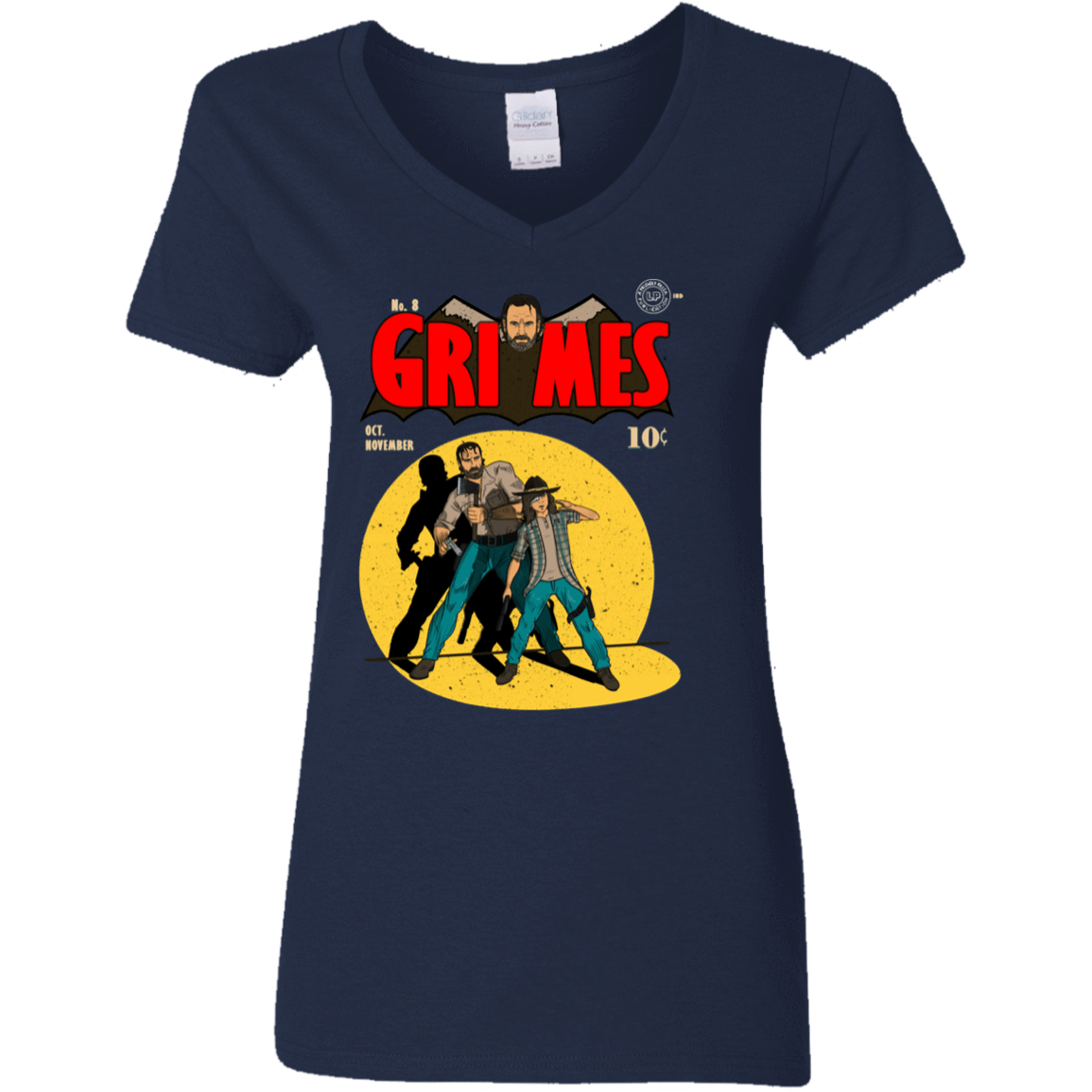 T-Shirts Navy / S Grimes Women's V-Neck T-Shirt