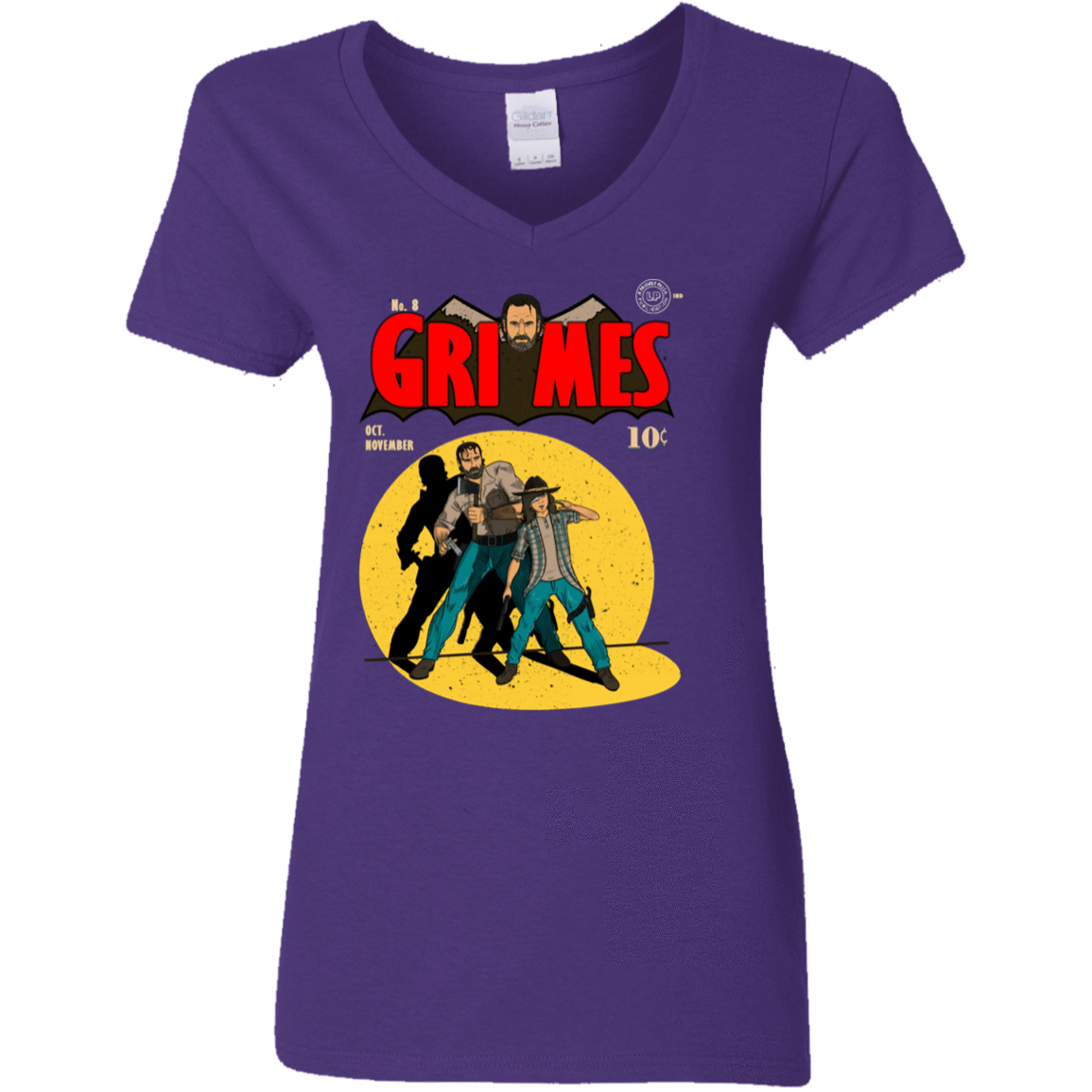 T-Shirts Purple / S Grimes Women's V-Neck T-Shirt