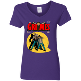 T-Shirts Purple / S Grimes Women's V-Neck T-Shirt