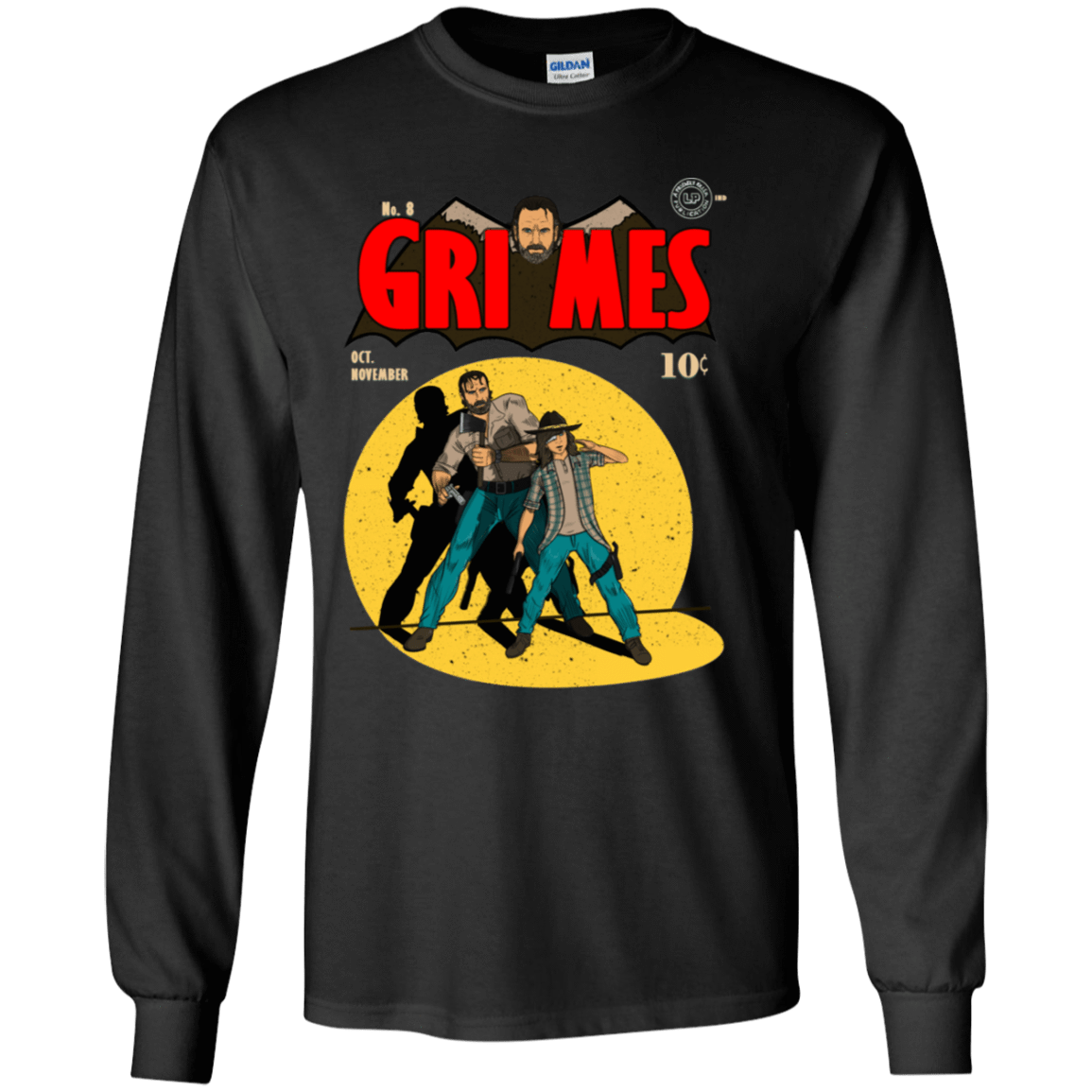 T-Shirts Black / YS Grimes Youth Long Sleeve T-Shirt