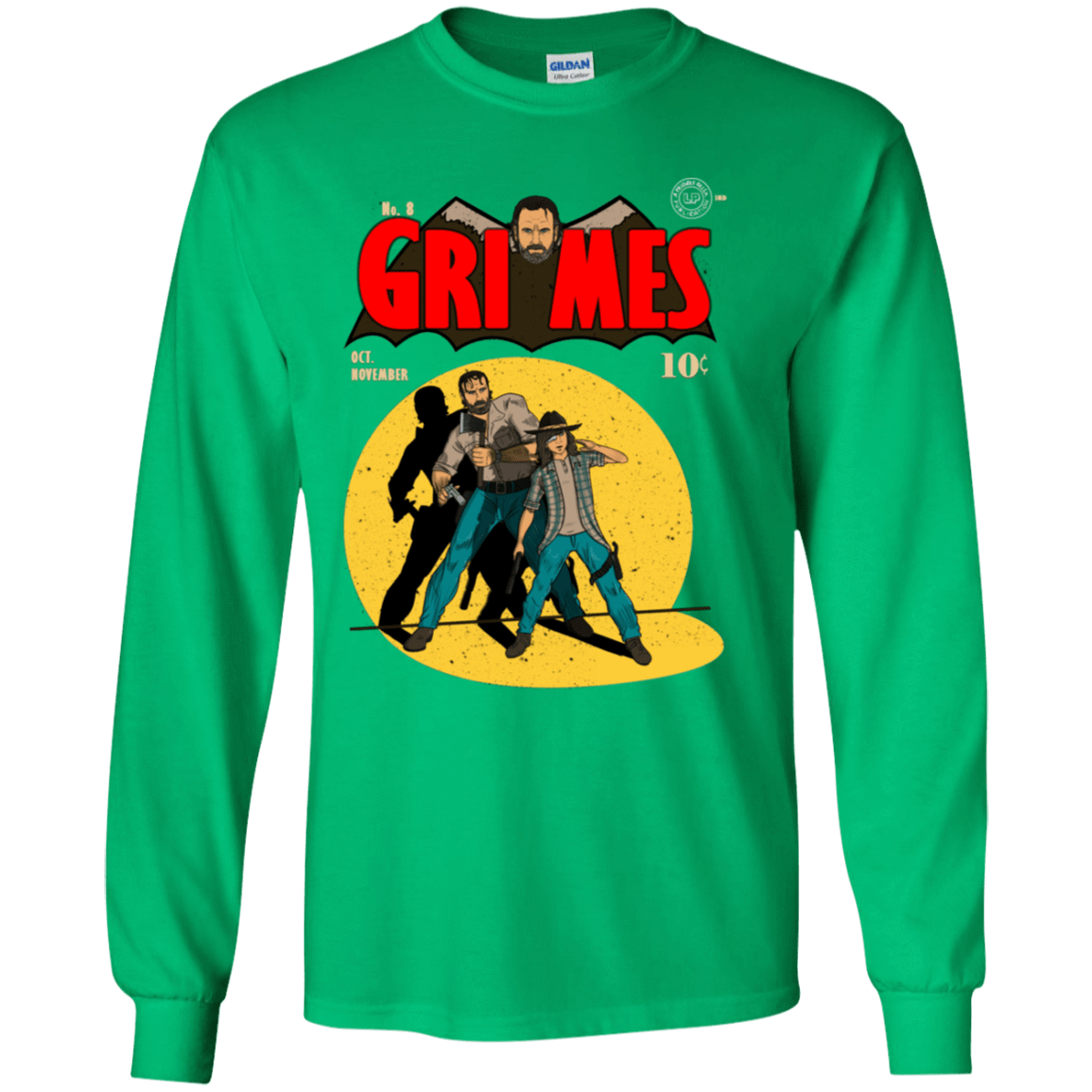 T-Shirts Irish Green / YS Grimes Youth Long Sleeve T-Shirt