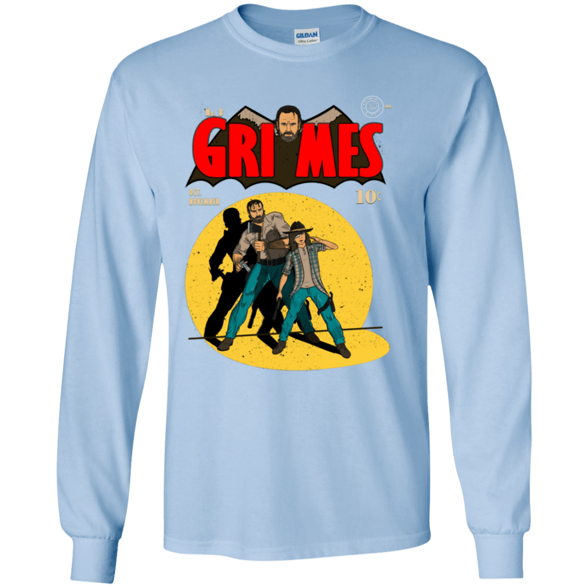 T-Shirts Light Blue / YS Grimes Youth Long Sleeve T-Shirt