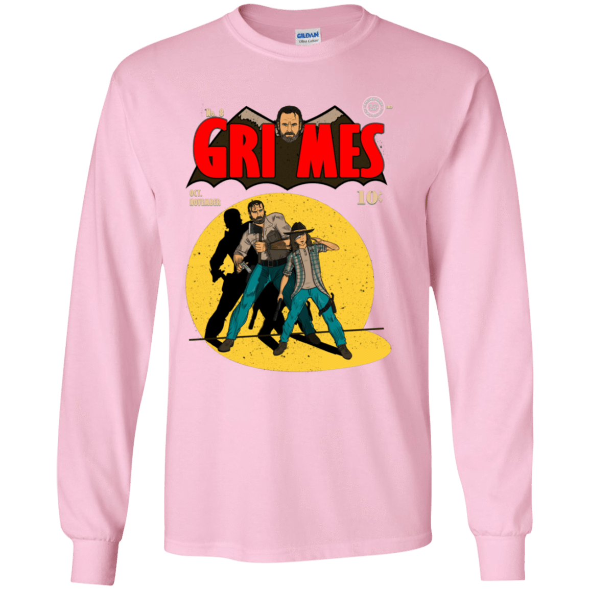 T-Shirts Light Pink / YS Grimes Youth Long Sleeve T-Shirt