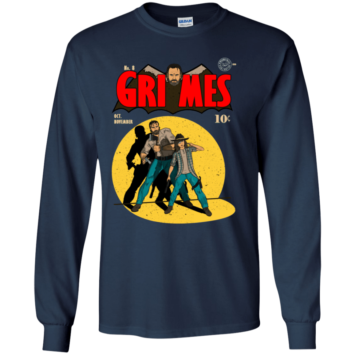 T-Shirts Navy / YS Grimes Youth Long Sleeve T-Shirt