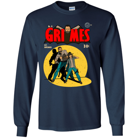 T-Shirts Navy / YS Grimes Youth Long Sleeve T-Shirt