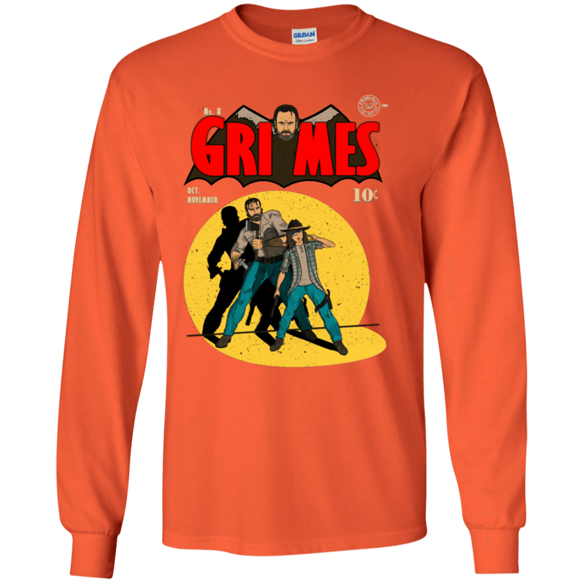 T-Shirts Orange / YS Grimes Youth Long Sleeve T-Shirt