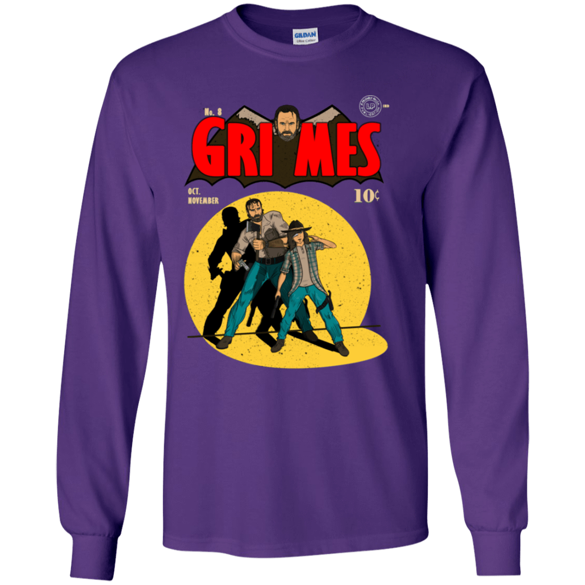 T-Shirts Purple / YS Grimes Youth Long Sleeve T-Shirt