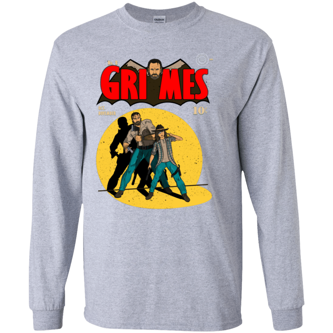 T-Shirts Sport Grey / YS Grimes Youth Long Sleeve T-Shirt