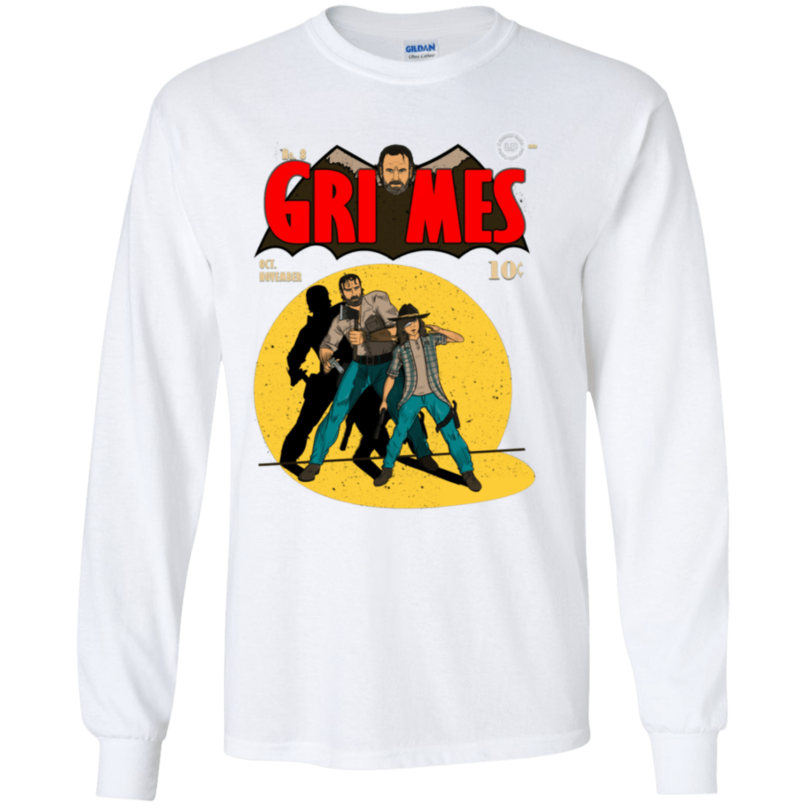 T-Shirts White / YS Grimes Youth Long Sleeve T-Shirt