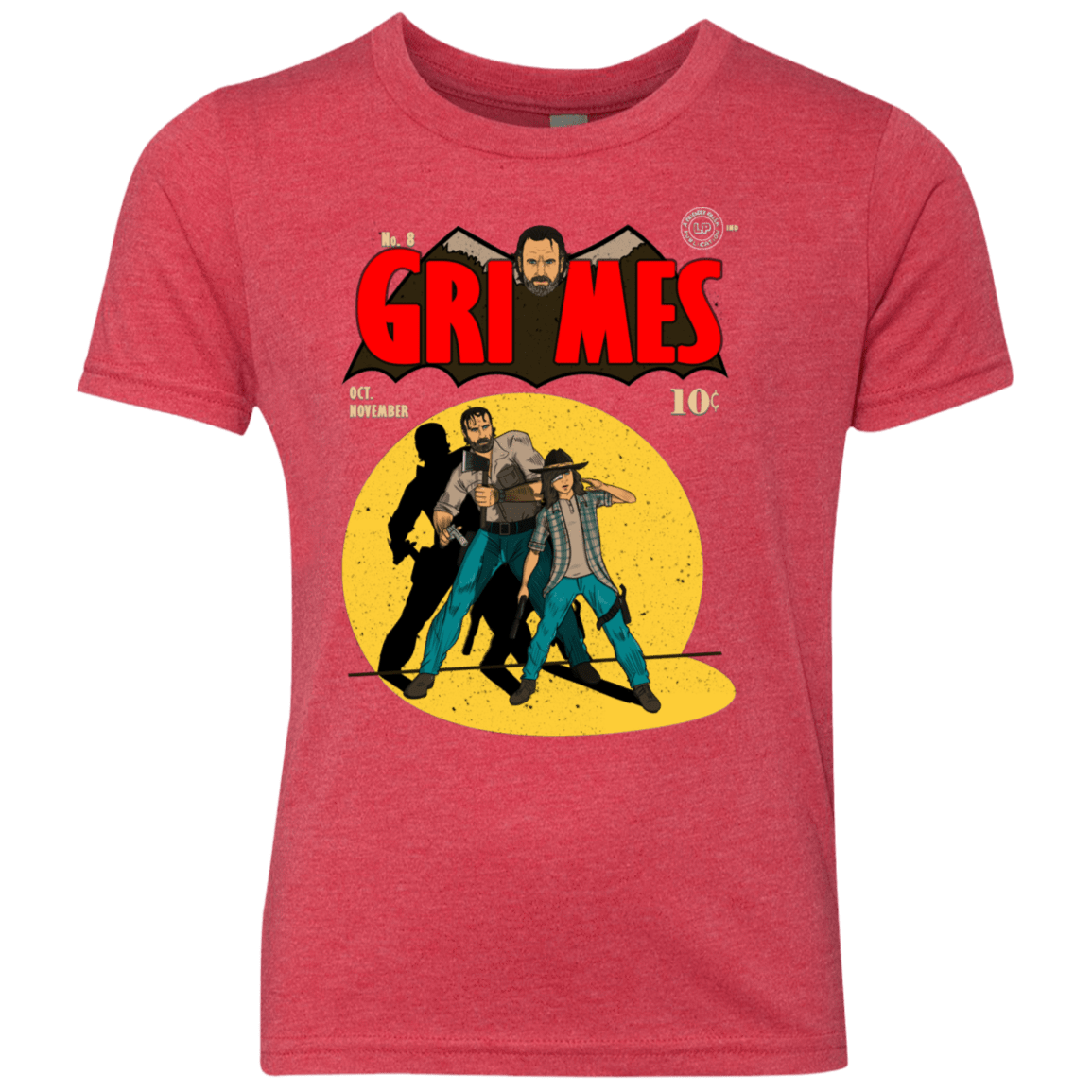 T-Shirts Vintage Red / YXS Grimes Youth Triblend T-Shirt