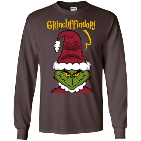 T-Shirts Dark Chocolate / S Grinchffindor Men's Long Sleeve T-Shirt