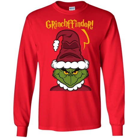 T-Shirts Red / S Grinchffindor Men's Long Sleeve T-Shirt