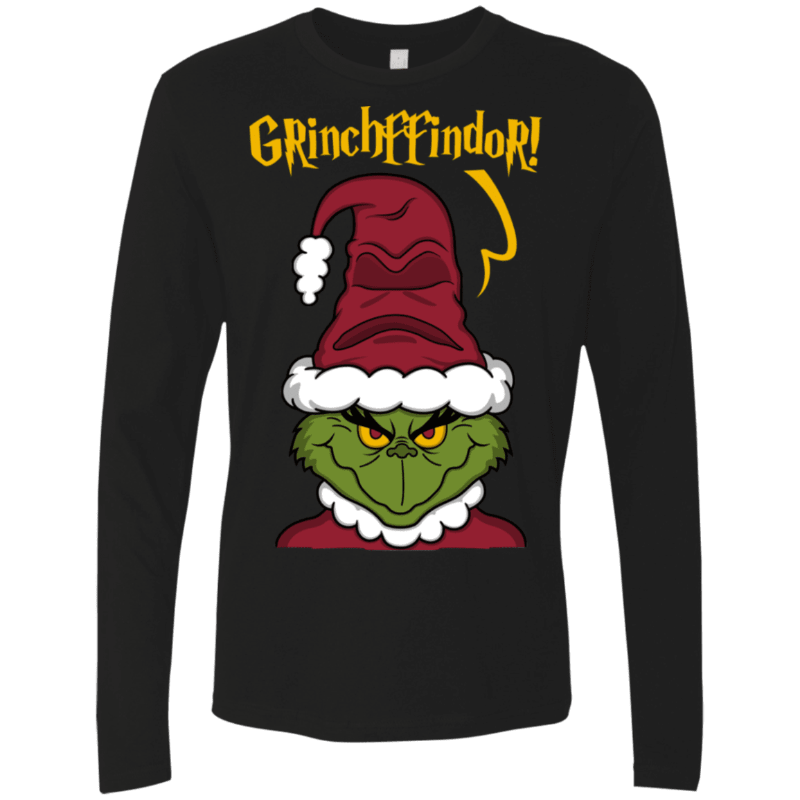 T-Shirts Black / S Grinchffindor Men's Premium Long Sleeve