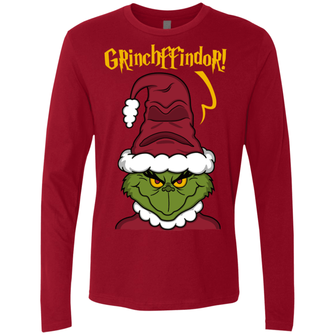 T-Shirts Cardinal / S Grinchffindor Men's Premium Long Sleeve