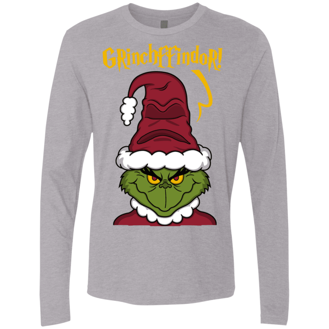 T-Shirts Heather Grey / S Grinchffindor Men's Premium Long Sleeve