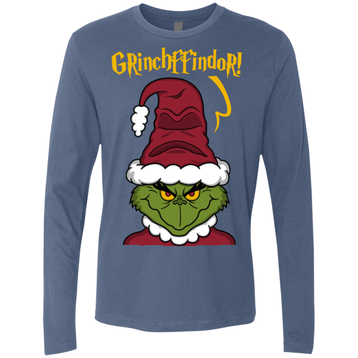 T-Shirts Indigo / S Grinchffindor Men's Premium Long Sleeve