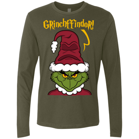 T-Shirts Military Green / S Grinchffindor Men's Premium Long Sleeve