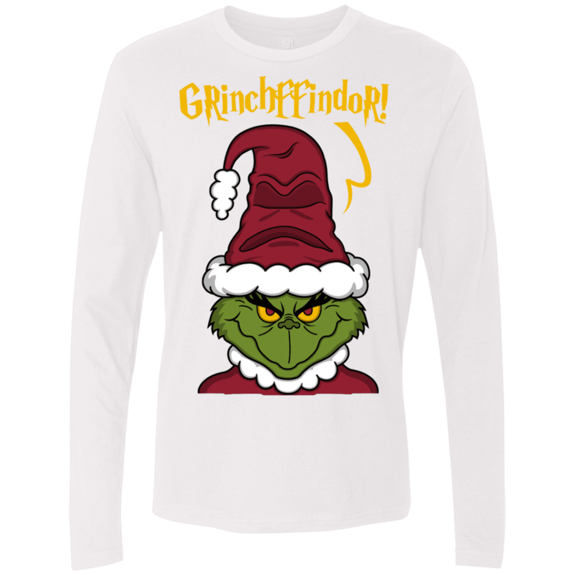 T-Shirts White / S Grinchffindor Men's Premium Long Sleeve