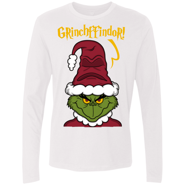 T-Shirts White / S Grinchffindor Men's Premium Long Sleeve