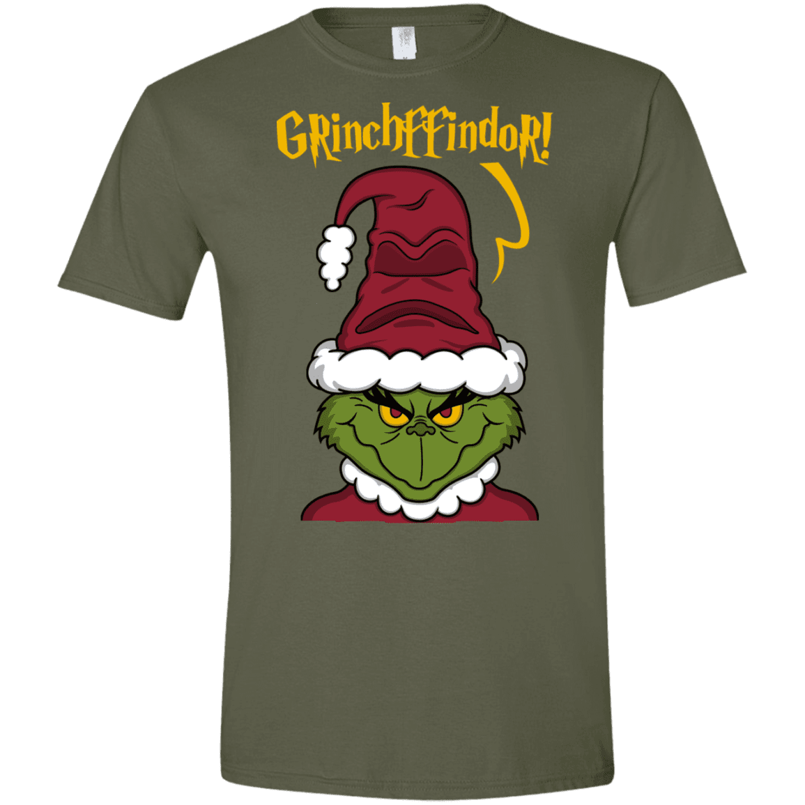 T-Shirts Military Green / S Grinchffindor Men's Semi-Fitted Softstyle