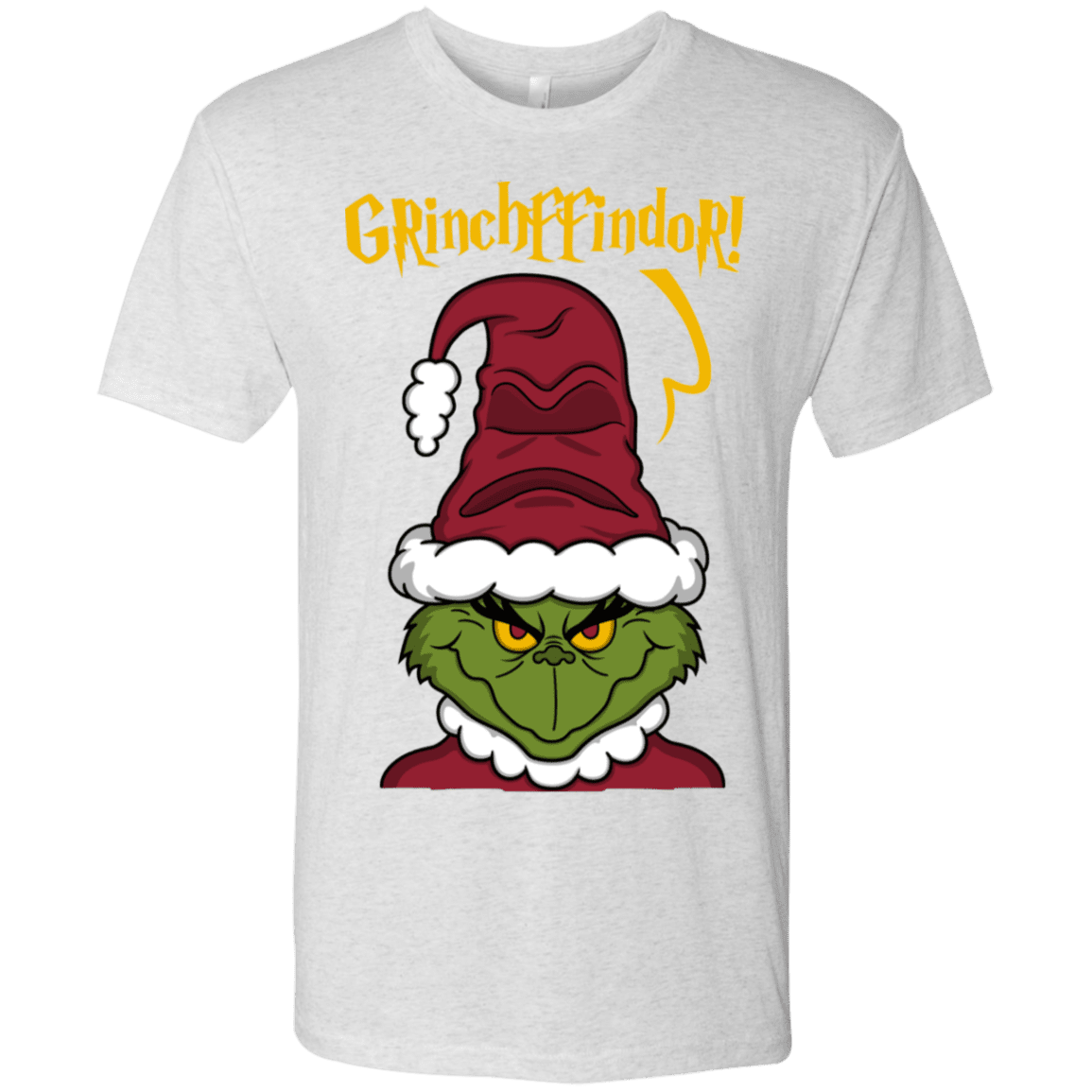 T-Shirts Heather White / S Grinchffindor Men's Triblend T-Shirt