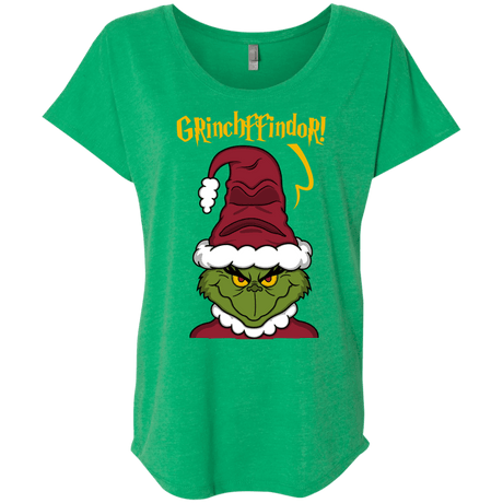 T-Shirts Envy / X-Small Grinchffindor Triblend Dolman Sleeve