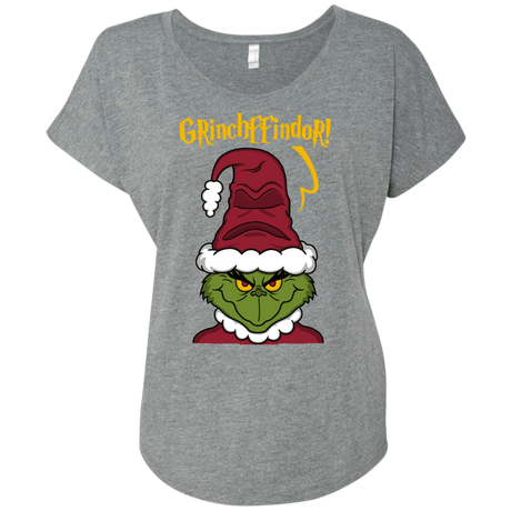 T-Shirts Premium Heather / X-Small Grinchffindor Triblend Dolman Sleeve