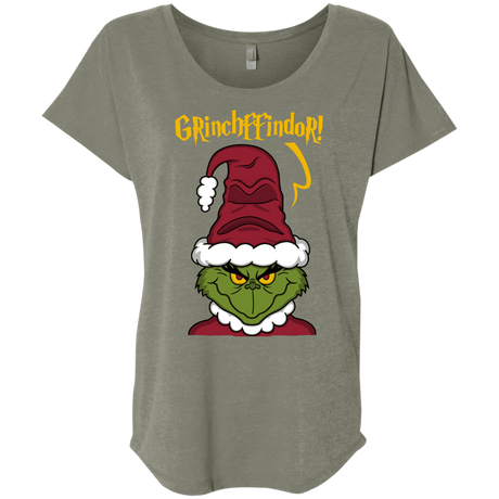 T-Shirts Venetian Grey / X-Small Grinchffindor Triblend Dolman Sleeve