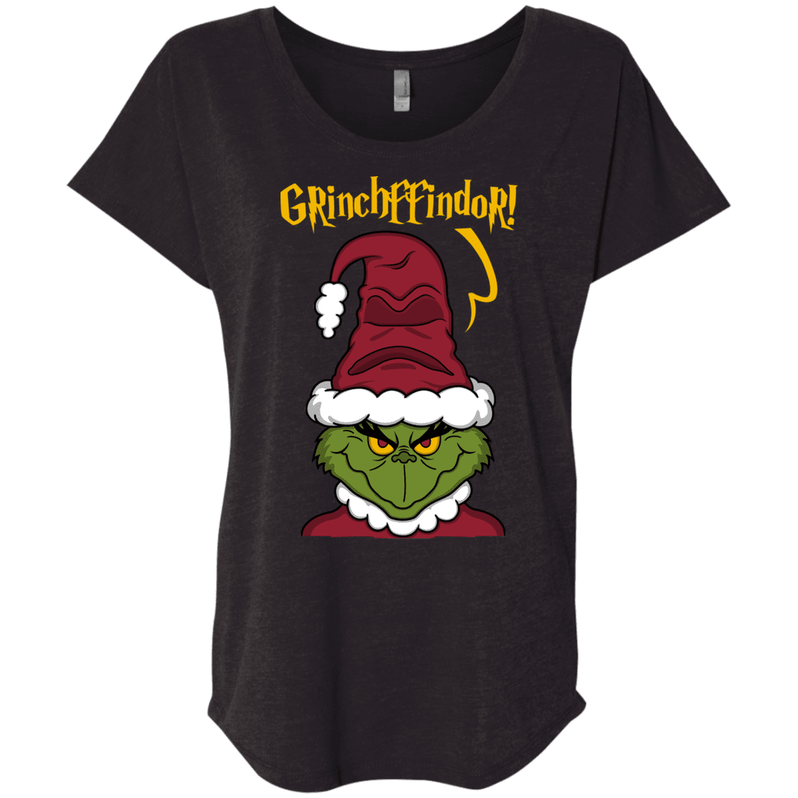 T-Shirts Vintage Black / X-Small Grinchffindor Triblend Dolman Sleeve