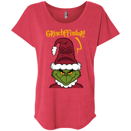 T-Shirts Vintage Red / X-Small Grinchffindor Triblend Dolman Sleeve