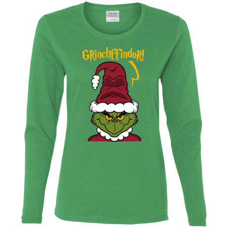 T-Shirts Irish Green / S Grinchffindor Women's Long Sleeve T-Shirt