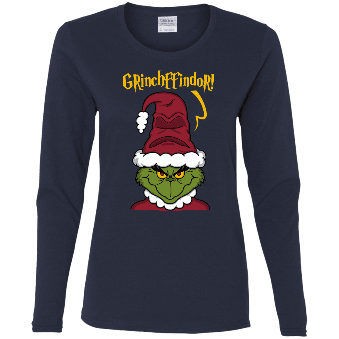 T-Shirts Navy / S Grinchffindor Women's Long Sleeve T-Shirt