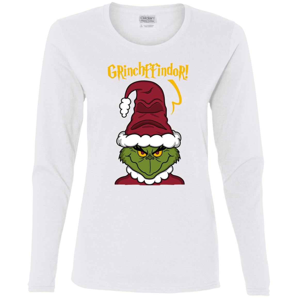 T-Shirts White / S Grinchffindor Women's Long Sleeve T-Shirt