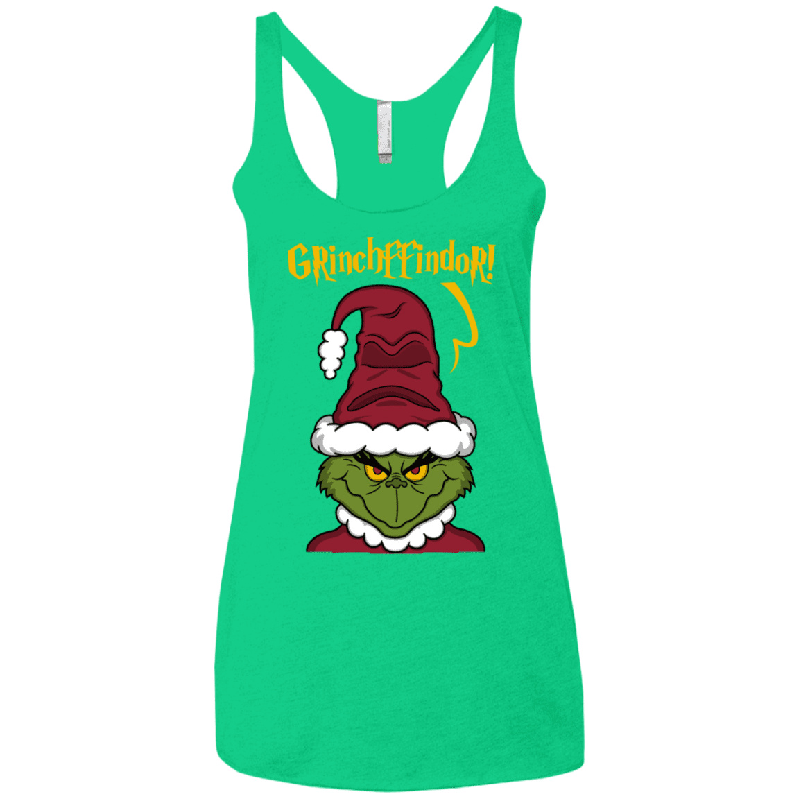 T-Shirts Envy / X-Small Grinchffindor Women's Triblend Racerback Tank