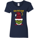 T-Shirts Navy / S Grinchffindor Women's V-Neck T-Shirt