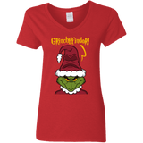 T-Shirts Red / S Grinchffindor Women's V-Neck T-Shirt