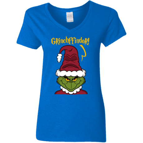 T-Shirts Royal / S Grinchffindor Women's V-Neck T-Shirt