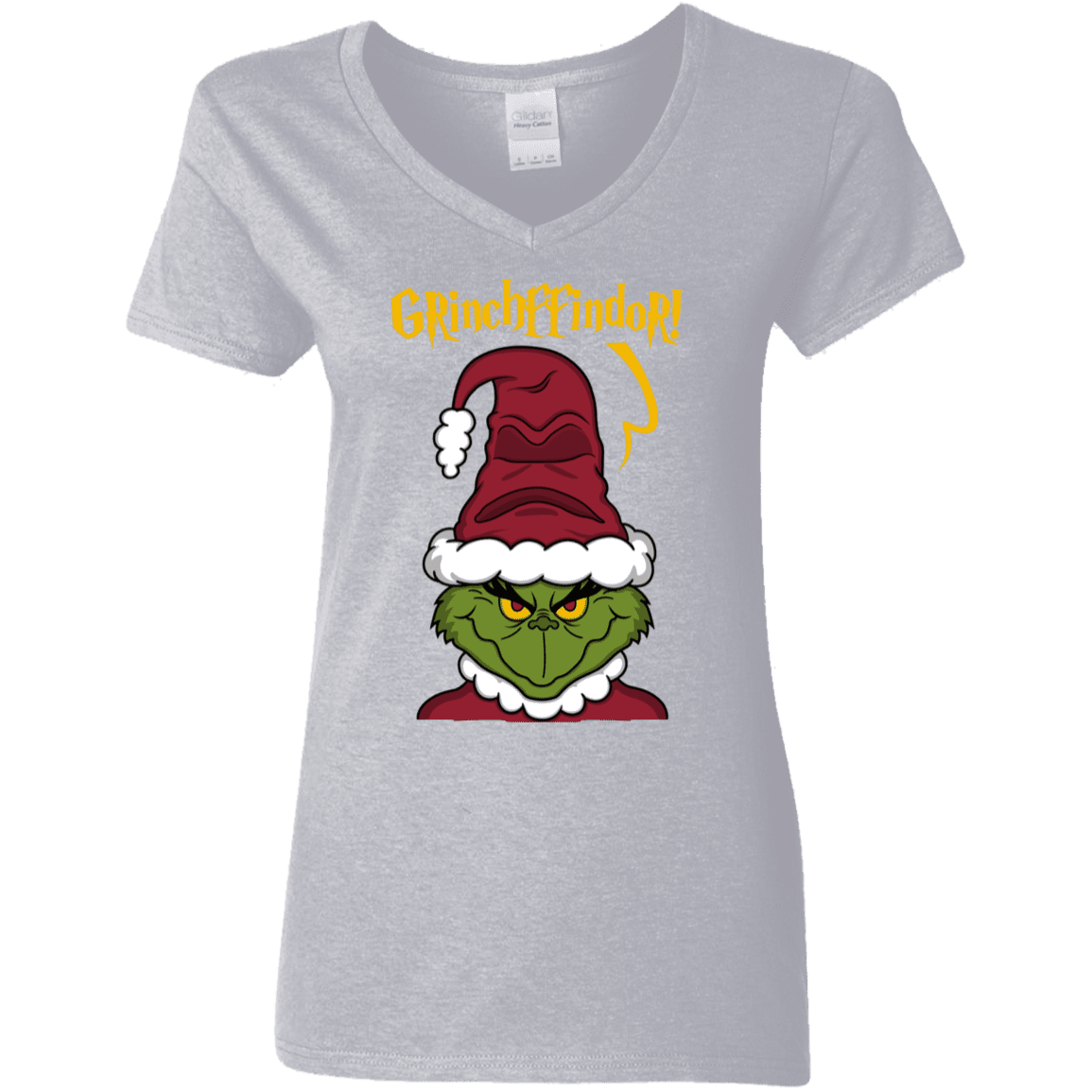 T-Shirts Sport Grey / S Grinchffindor Women's V-Neck T-Shirt