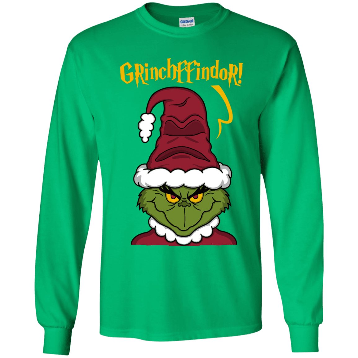 T-Shirts Irish Green / YS Grinchffindor Youth Long Sleeve T-Shirt