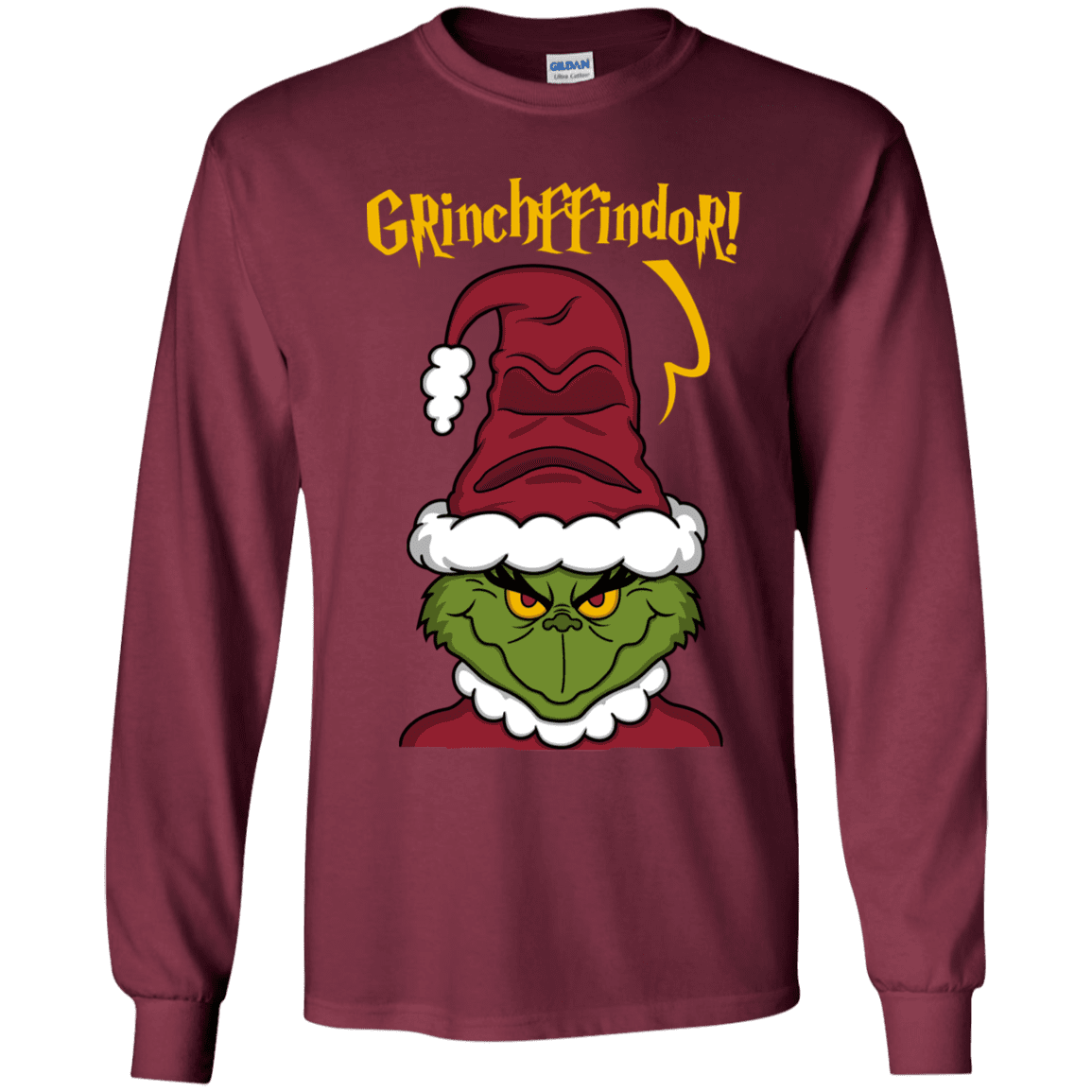 T-Shirts Maroon / YS Grinchffindor Youth Long Sleeve T-Shirt