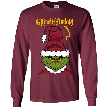 T-Shirts Maroon / YS Grinchffindor Youth Long Sleeve T-Shirt