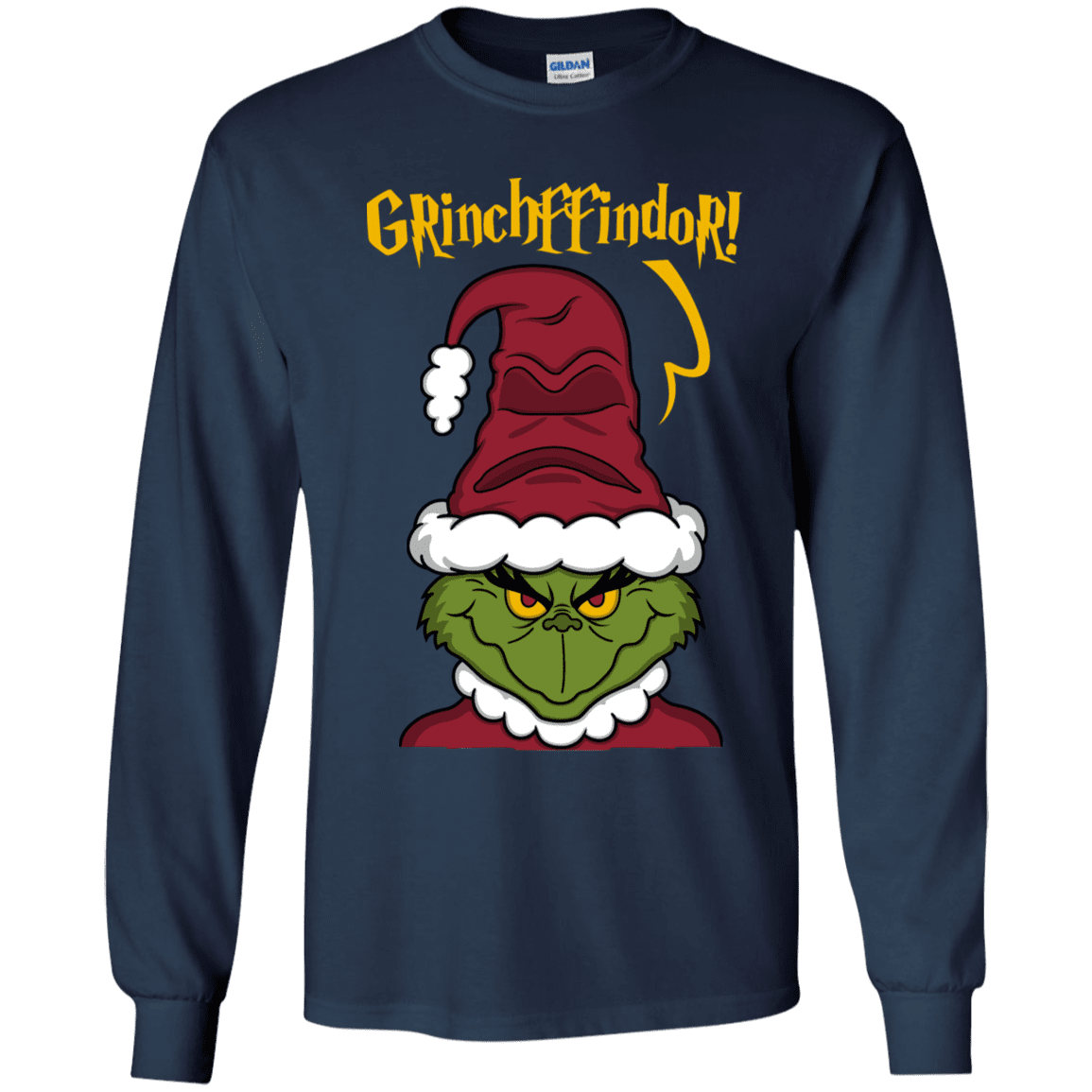 T-Shirts Navy / YS Grinchffindor Youth Long Sleeve T-Shirt