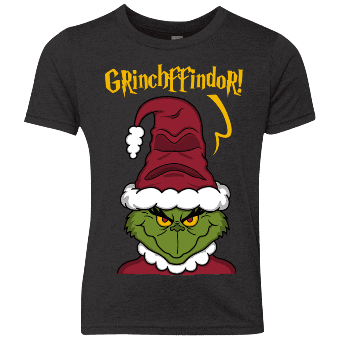 T-Shirts Vintage Black / YXS Grinchffindor Youth Triblend T-Shirt