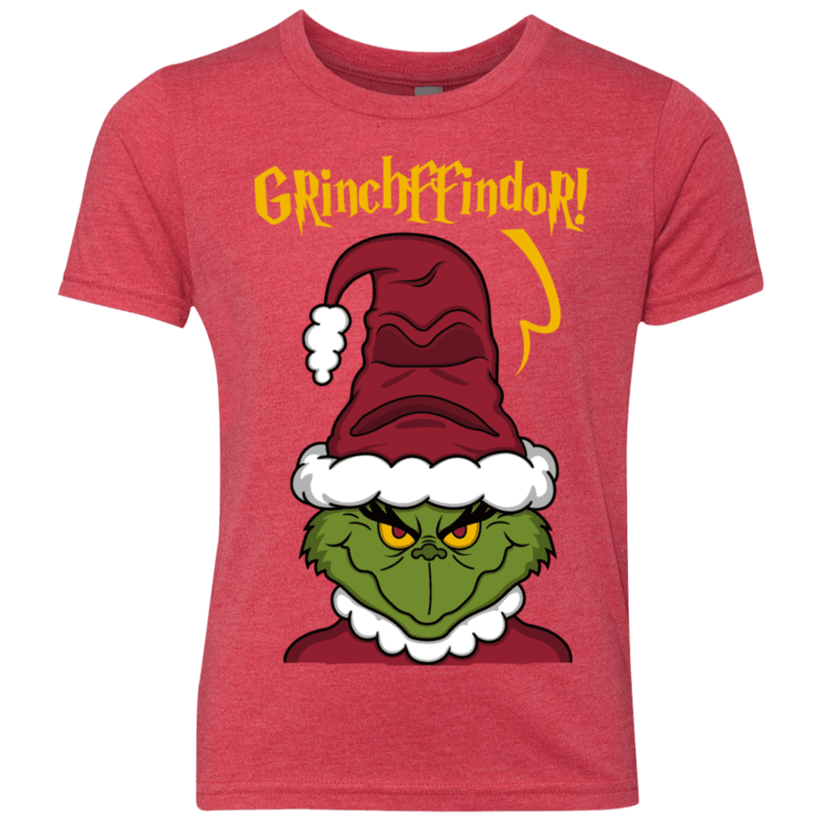 T-Shirts Vintage Red / YXS Grinchffindor Youth Triblend T-Shirt