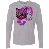 T-Shirts Heather Grey / Small Grinning Like A Cheshire Cat 2 Men's Premium Long Sleeve
