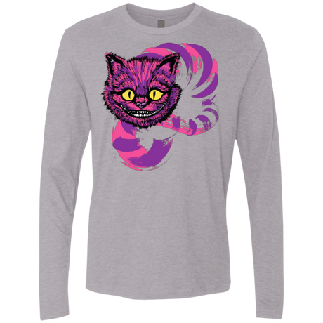T-Shirts Heather Grey / Small Grinning Like A Cheshire Cat 2 Men's Premium Long Sleeve