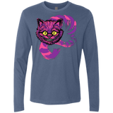 T-Shirts Indigo / Small Grinning Like A Cheshire Cat 2 Men's Premium Long Sleeve